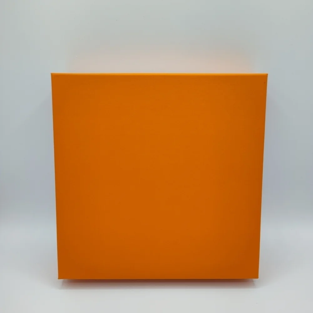 Hermès Paris Empty Orange Gift Box w/ Tissue | Luxury Packaging Storage Display